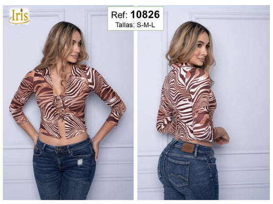 Blusa manga larga - 10826